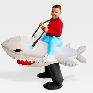 Hyde & EEK!  Inflatable Shark Rider Costume OSFM